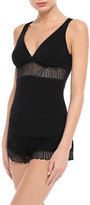 Thumbnail for your product : Cosabella Minoa Lace-trimmed Stretch-jersey Tank