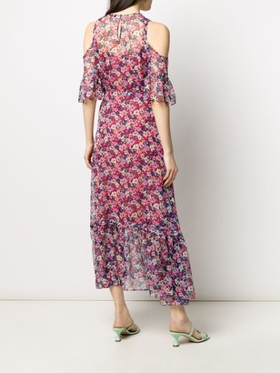 Twin-Set Floral Print Chiffon Maxi Dress