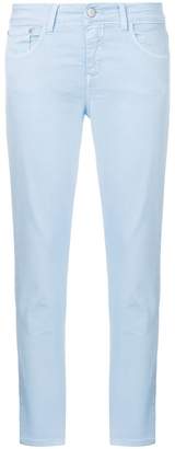 Closed cropped skinny trousers