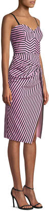Milly Alice Sleeveless Striped Shirting Dress