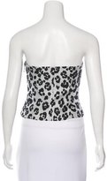 Thumbnail for your product : Moschino Cheap & Chic Moschino Cheap and Chic Leopard Jacquard Bustier Top w/ Tags