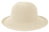 Thumbnail for your product : San Diego Hat Company Women's Cotton Crochet Hat Medium Brim