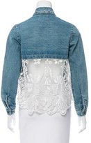 Thumbnail for your product : Sea Denim Lace-Paneled Jacket