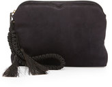 Thumbnail for your product : The Row Suede Wristlet Clutch Bag with Horsehair Tassels, Navy