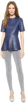 Thumbnail for your product : Alexander Wang Leather Peplum Top