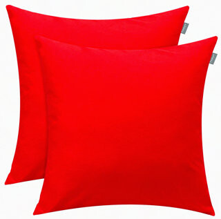 BRBCA Cotton DIY Sublimation Pillow Covers - 2 Pack Cushion Cases for Heat Transfer - Solid Decorative Square Throw Pillowcase Blank