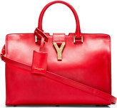 Thumbnail for your product : Saint Laurent Red Leather Ligne Y Small Cabas Tote