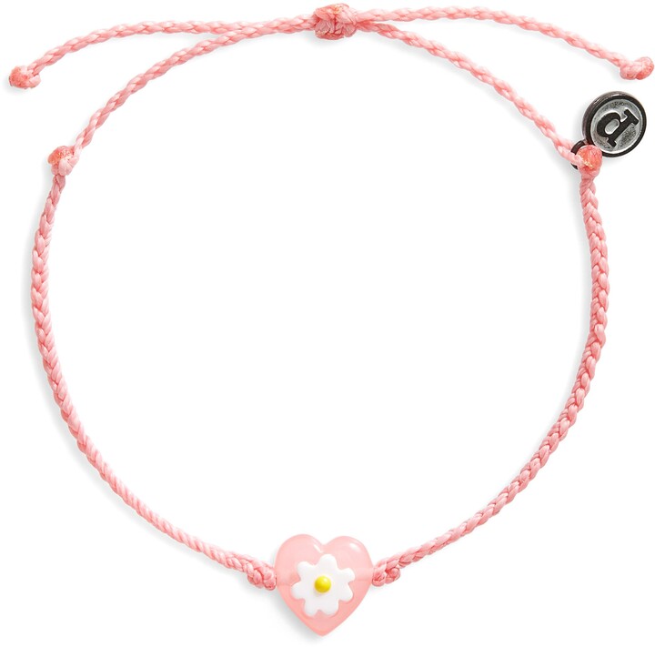 love / vintage / ethno / hippie / must have / statement / florabella jewellery Pink & Bronze Heart Charm Bracelet adjustable in size