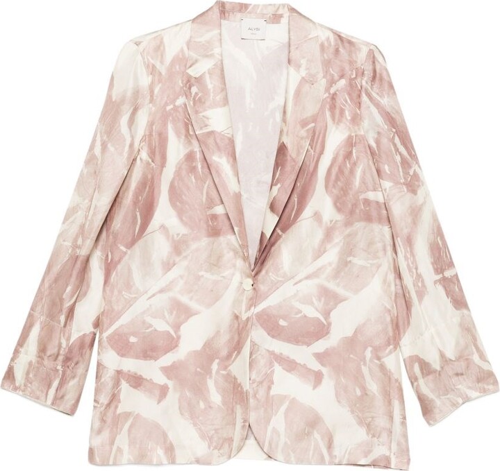Alysi Printed Single-Breasted Jacket
