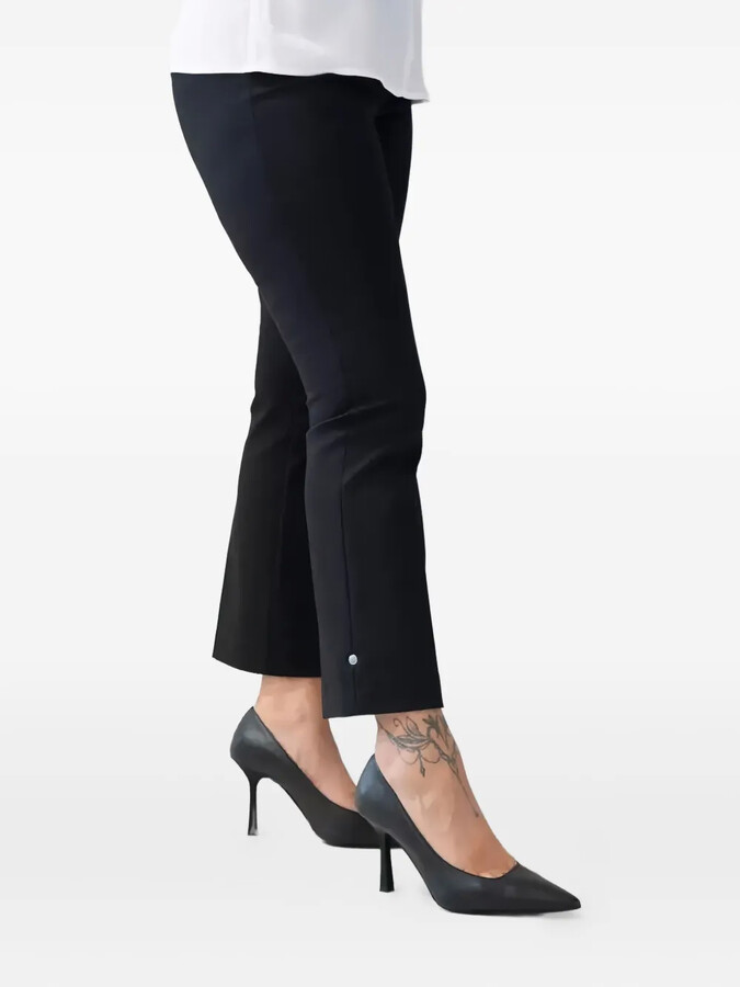 Caractere Button-Fastening Flared Trousers