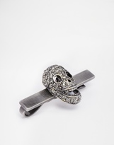 Thumbnail for your product : Shellys Simon Carter Skull Tie Bar Exclusive To ASOS