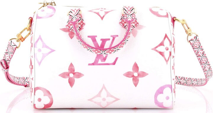 Louis Vuitton Speedy Bandouliere Bag By The Pool Monogram Watercolor Giant 25