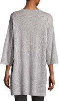 Thumbnail for your product : Eileen Fisher Fine Tencel-Alpaca Long Tunic, Plus Size