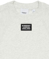 Thumbnail for your product : Burberry Cotton Sweatshirt Dress W/ Check Insert