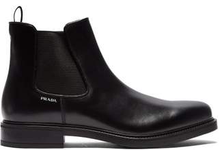 Prada - Leather Chelsea Boots - Mens - Black