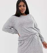 Thumbnail for your product : ASOS Curve DESIGN Curve mix & match lounge super soft brushed sweat