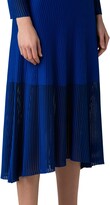 Thumbnail for your product : Akris Long Sleeve Transparent Stripe Midi Dress
