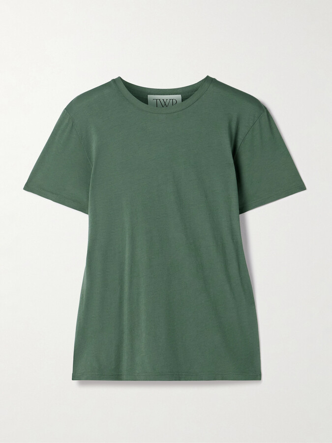TWP - His Supima Cotton-jersey T-shirt - Green
