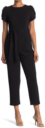 calvin klein striped jumpsuit