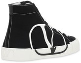 Thumbnail for your product : Valentino Garavani Vlogo High Top Canvas & Suede Sneakers