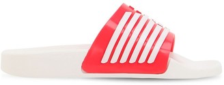 Emporio Armani Logo Printed Rubber Slide Sandals