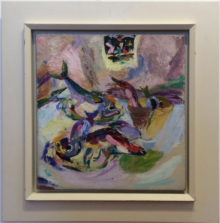 Mercedes Matter, "Still Life with Fish", 1933-34