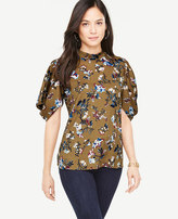 Thumbnail for your product : Ann Taylor Opulent Floral Puff Sleeve Top