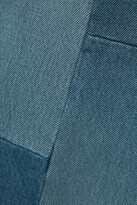 Thumbnail for your product : Balenciaga Patchwork Denim Midi Skirt - Blue
