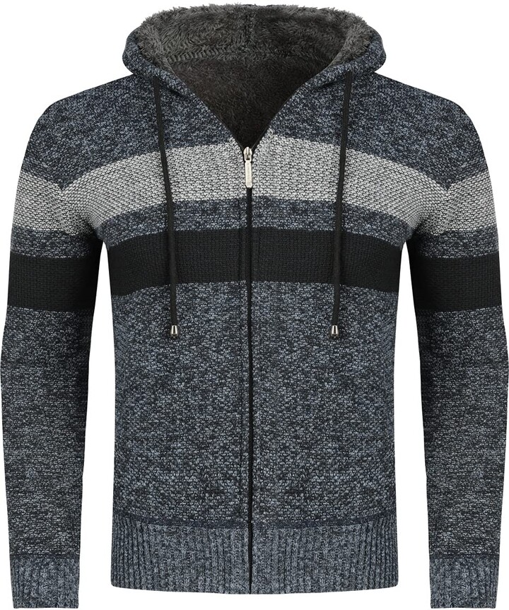 mens fleece lined jumpers