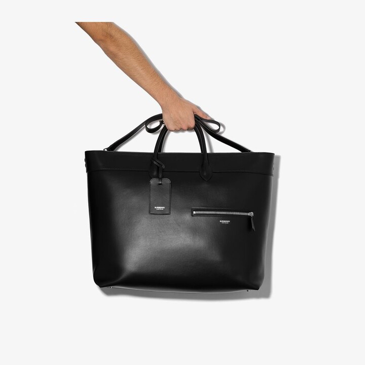 Burberry Mens Leather Tote | Shop the world's largest collection of fashion  | ShopStyle