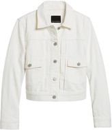 petite white jean jacket