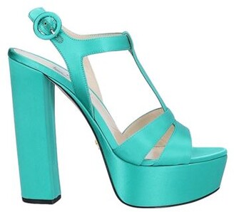 prada green sandals