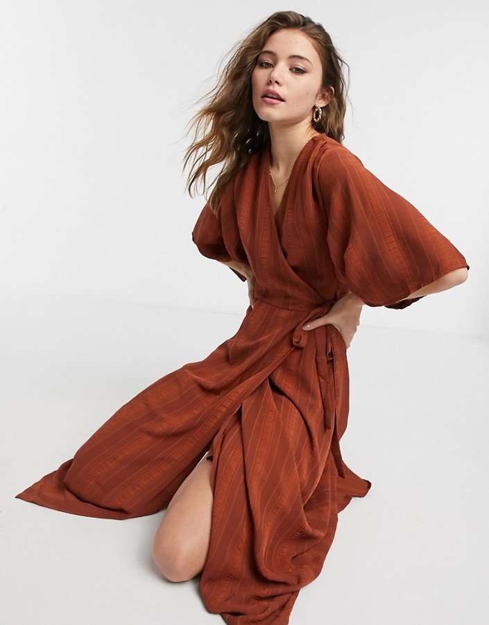 kimono wrap dress maxi Big sale - OFF 69%