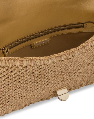Miu Miu Miu Crystal raffia clutch bag - ShopStyle