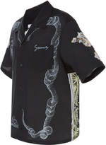 Thumbnail for your product : Givenchy Camp-Collar Printed Cotton-Poplin Shirt