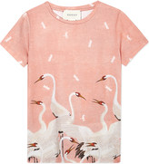 Thumbnail for your product : Gucci Swan print cotton t-shirt 4-12 years