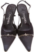 Thumbnail for your product : Chanel Embellished Cap-Toe Pumps