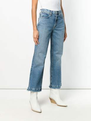 Rag & Bone frayed wide-leg jeans