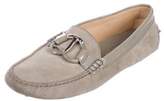 Thumbnail for your product : Tod's Suede Round-Toe Loafers