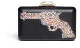 Thumbnail for your product : Nobrand 'Espey' colour gun print leather clutch
