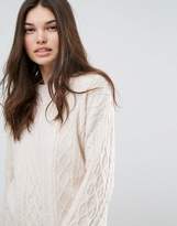Thumbnail for your product : Bershka Cable Knitted Jumper