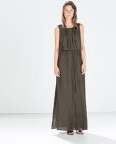Thumbnail for your product : Zara 29489 Pleated Low-Cut Maxi Dress