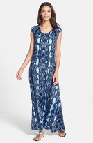 Thumbnail for your product : Calvin Klein Snakeskin Print Cowl Neck Maxi Dress