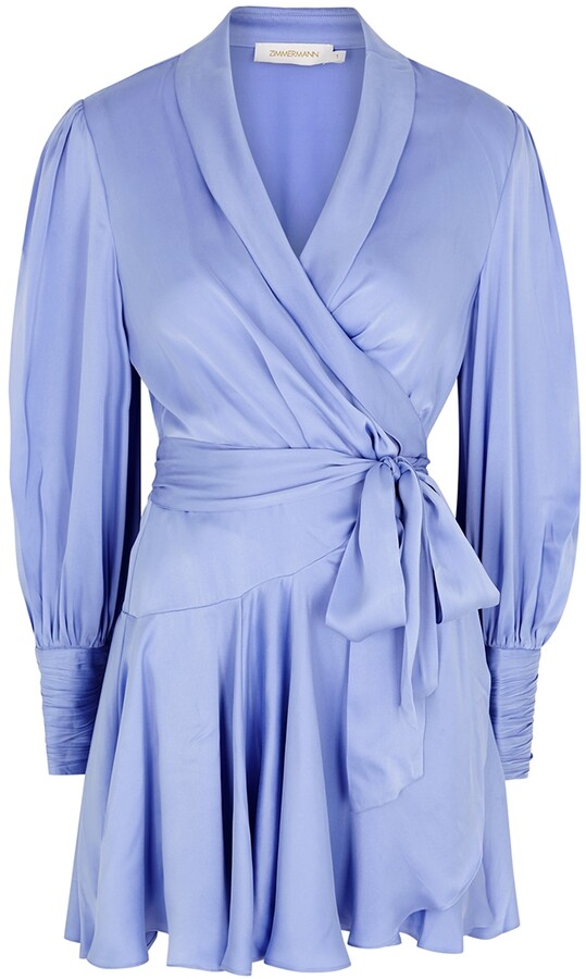 Light Blue Wrap Dress | Shop the world ...