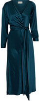 Thumbnail for your product : Mason by Michelle Mason Silk-charmeuse Midi Wrap Dress