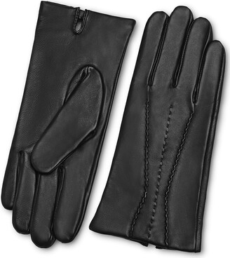Ladies Soft Sheepskin 100% Leather Driving Gloves Warm Waterproof Button Design 