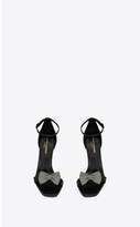 Thumbnail for your product : Saint Laurent Amber Sandals In Smooth Leather With Chain Bow
