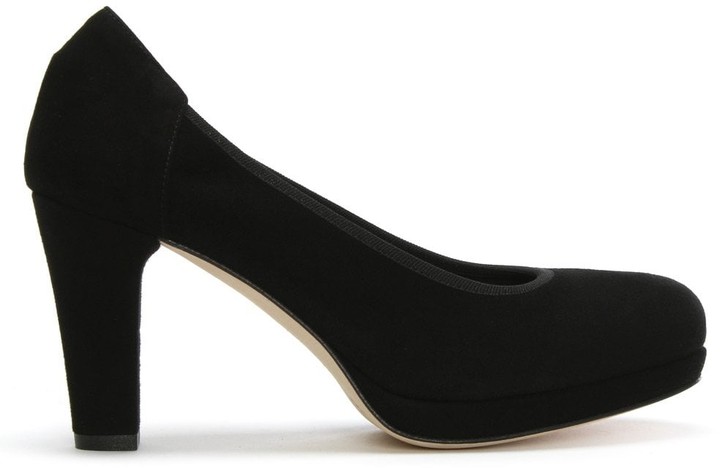 black platform court shoes uk