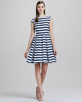 Thumbnail for your product : Kate Spade Mariella Striped Cap-Sleeve Dress