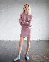 Thumbnail for your product : Express Snap Sleeve Oversized Sweatshirt Dress